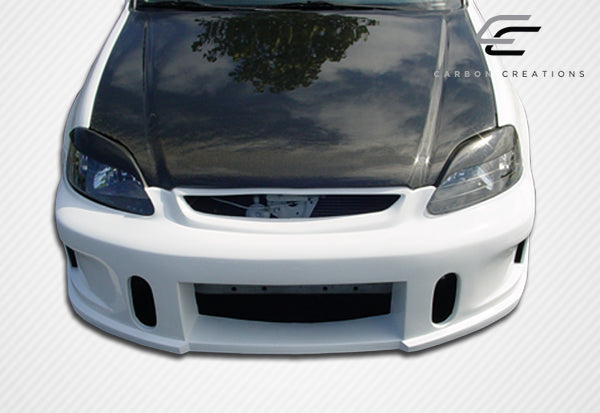Carbon Creations OEM Look Hood Compatible With 1996-1998 Honda Civic - 1 Piece - 101709
