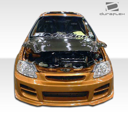 Extreme Dimensions Duraflex R34 Front Bumper Cover Compatible With 1996-1998 Honda Civic - 1 Piece - 101776