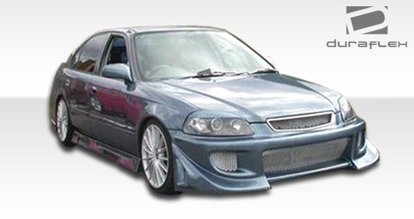 Extreme Dimensions Duraflex Spyder Side Skirts Compatible With 1996-2000 Honda Civic - 2 Piece - 101720