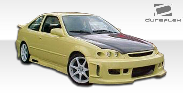 Extreme Dimensions Duraflex Spyder Side Skirts Compatible With 1996-2000 Honda Civic - 2 Piece - 101720