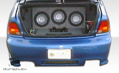 Extreme Dimensions Duraflex Spyder Rear Bumper Cover Compatible With 1996-2002 Saturn SL - 1 Piece - 101795