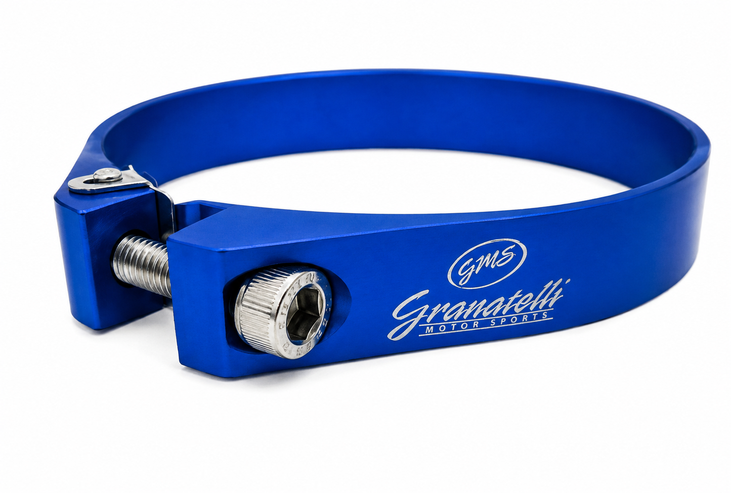 Granatelli Blue Billet Aluminum Hose Clamp 66mm–68mm (Approx. 2.59"–2.67") – 971225B