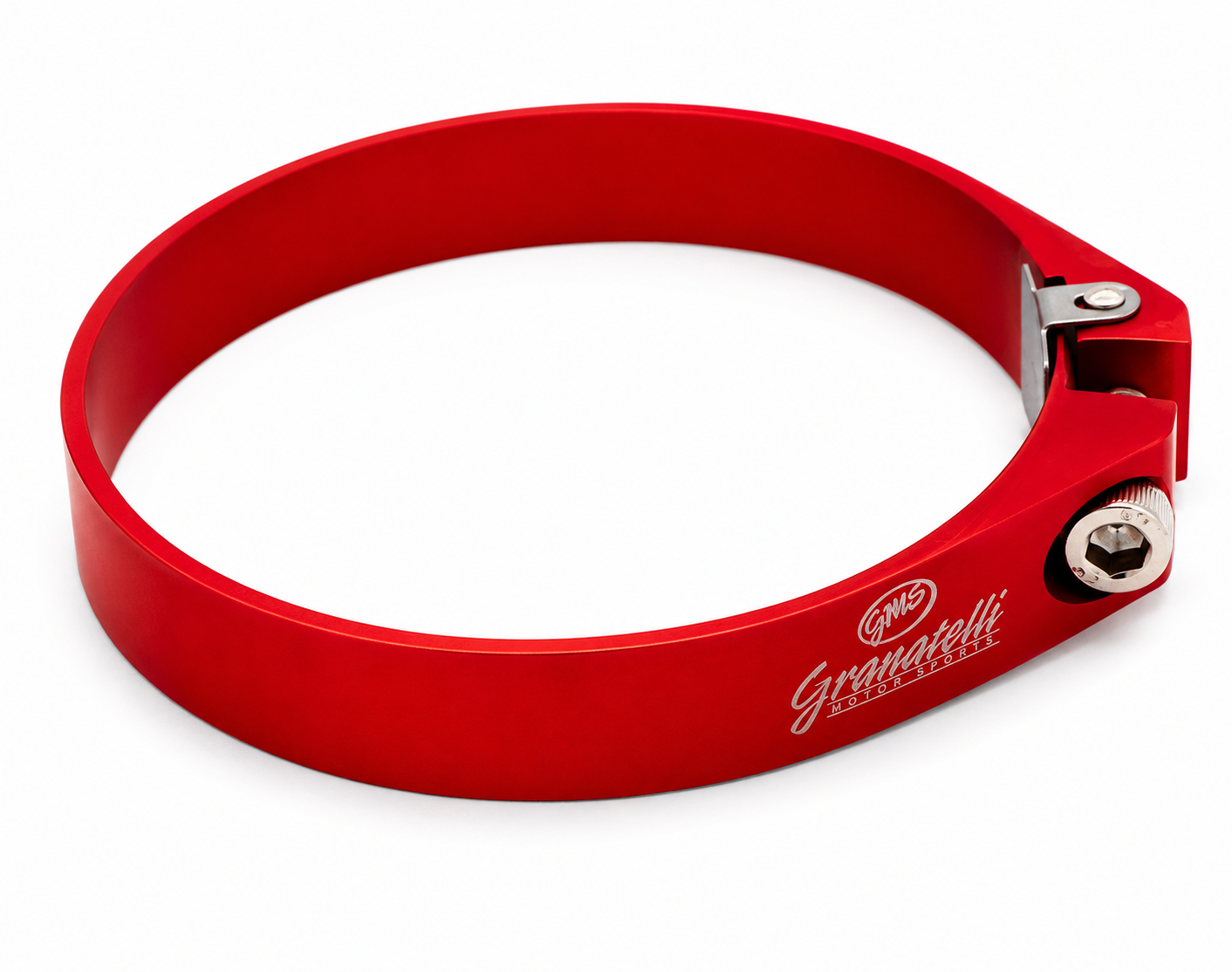 Granatelli Red Anodized Billet Aluminum Hose Clamp 97.5mm–99.5mm (Approx. 3.83"–3.91") – 971350R