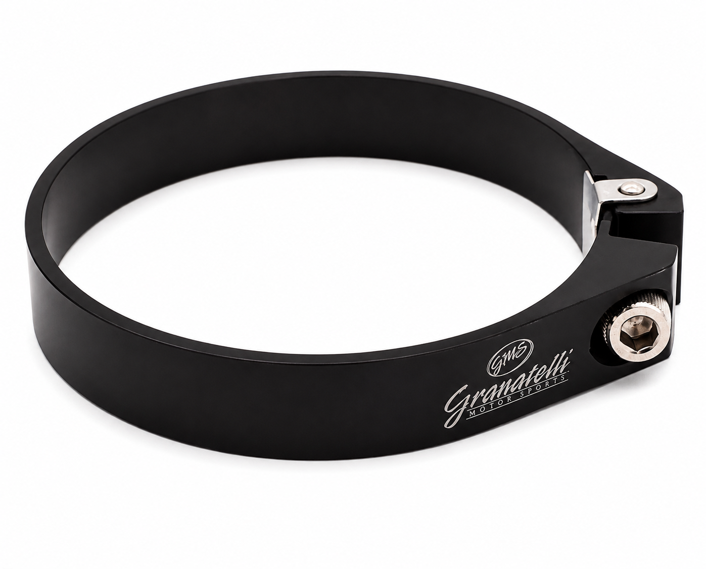 Granatelli Black Anodized Billet Aluminum Hose Clamp 97.5mm–99.5mm (Approx. 3.83"–3.91") – 971350