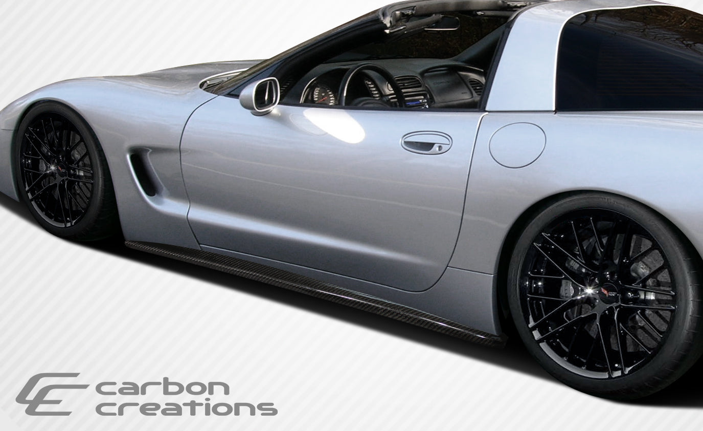 Carbon Creations AC Edition Side Skirts Compatible With 1997-2004 Chevrolet Corvette - 2 Piece - 107484