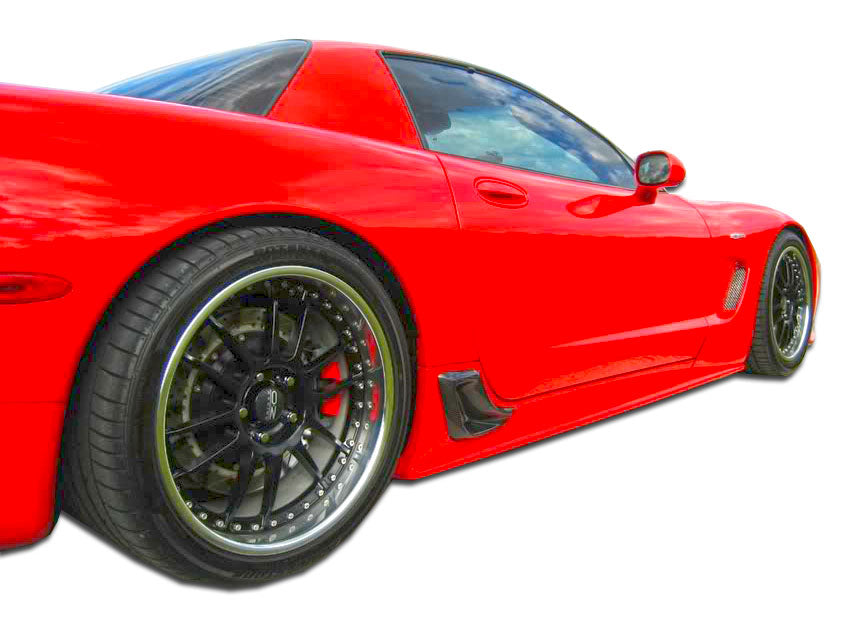 Extreme Dimensions Duraflex AC Edition Side Skirts Compatible With 1997-2004 Chevrolet Corvette - 2 Piece - 107483