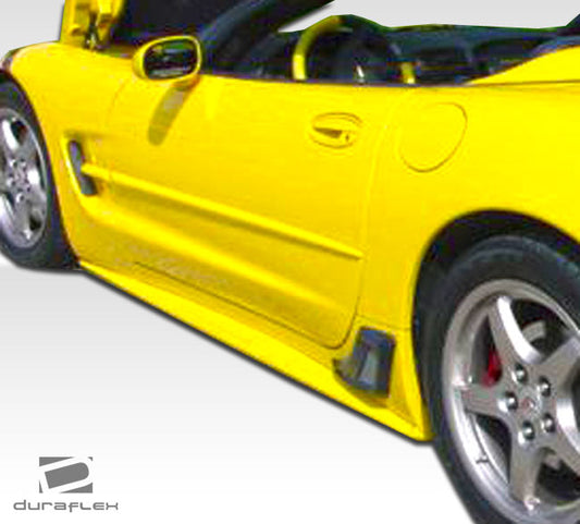 Extreme Dimensions Duraflex AC Edition Side Skirts Compatible With 1997-2004 Chevrolet Corvette - 2 Piece - 107483