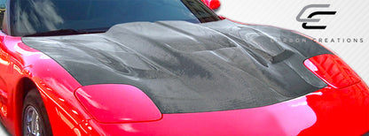 Carbon Creations ZR Edition 2 Hood Compatible With 1997-2004 Chevrolet Corvette - 1 Piece - 106140