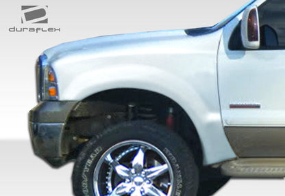 Extreme Dimensions Duraflex Off Road Bulge Front Fenders Compatible With 1999-2007 Ford Super Duty - 2 Piece - 106464