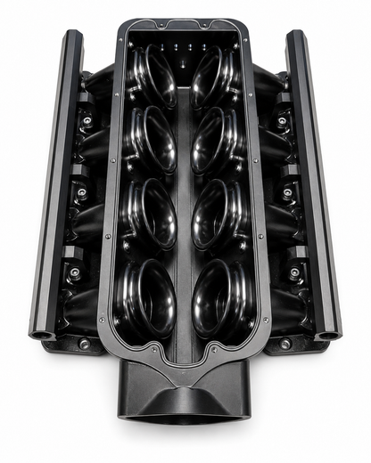 Granatelli ZILLA GM Rectangle-Port Black Billet Intake Manifold w/ 105mm Inlet – 980105
