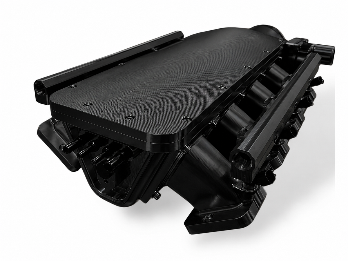 Granatelli ZILLA GM Rectangle-Port Black Billet Intake Manifold w/ 105mm Inlet – 980105