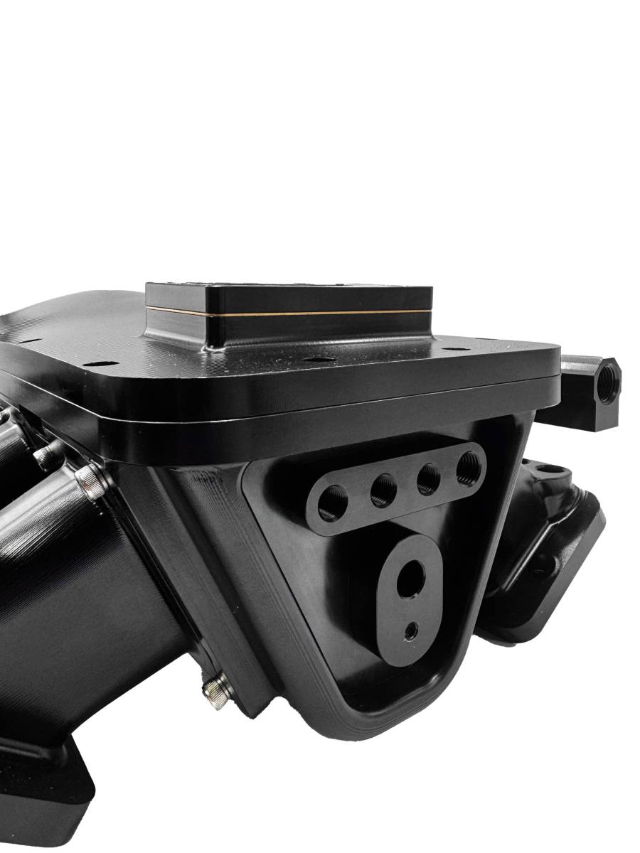 Granatelli ZILLA GM Rectangle-Port Black Billet Intake Manifold w/ 120mm Inlet – 980120