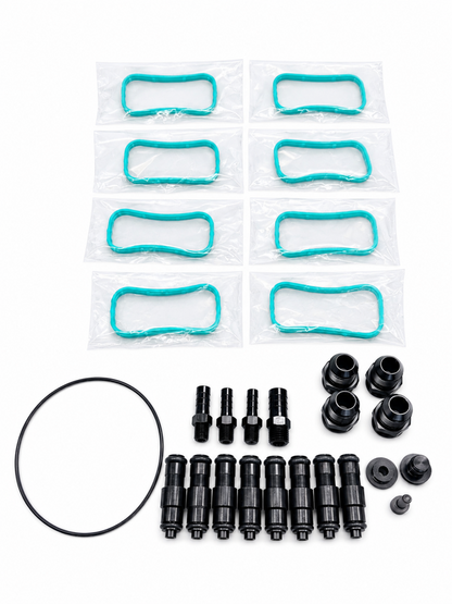 Granatelli ZILLA GM Rectangle-Port Black Billet Intake Manifold w/ 120mm Inlet – 980120