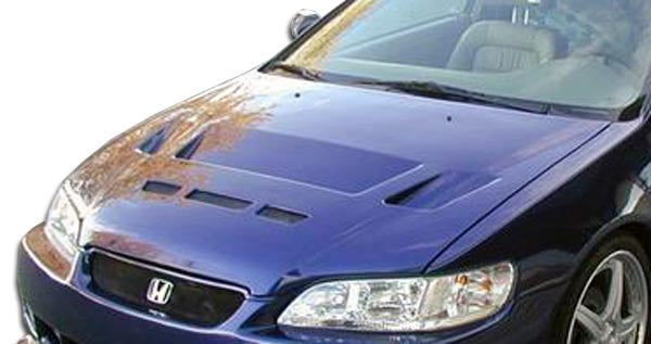 Extreme Dimensions Duraflex Predator Hood Compatible With 1998-2002 Honda Accord - 1 Piece - 105534
