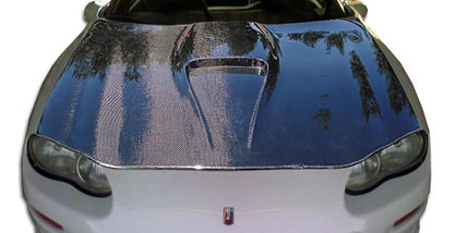 Carbon Creations Supersport Hood Compatible With 1998-2002 Chevrolet Camaro - 1 Piece - 103689
