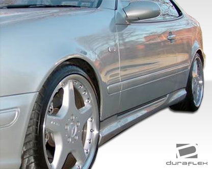 Extreme Dimensions Duraflex AMG Look Side Skirts Compatible With 1998-2002 Mercedes CLK - 2 Piece - 103046