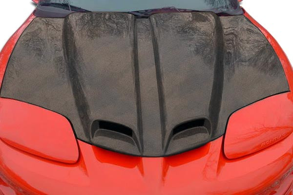 Carbon Creations WS-6 Hood Compatible With 1998-2002 Pontiac Firebird - 1 Piece - 103622