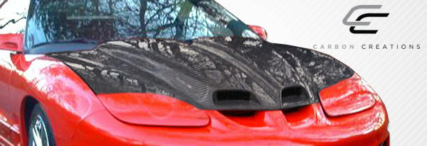 Carbon Creations WS-6 Hood Compatible With 1998-2002 Pontiac Firebird - 1 Piece - 103622