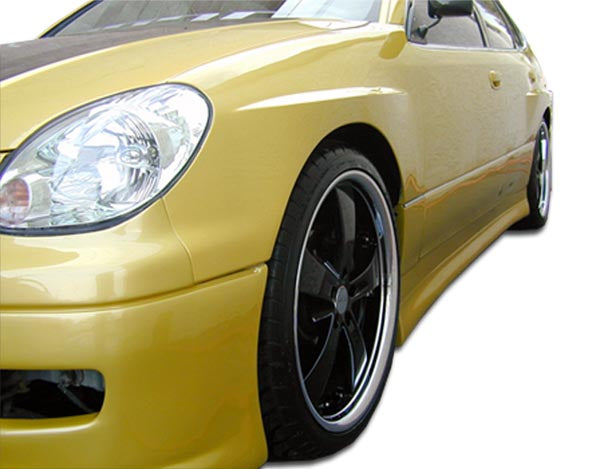 Extreme Dimensions Duraflex Type W Side Skirts Compatible With 1998-2005 Lexus GS - 2 Piece - 101999