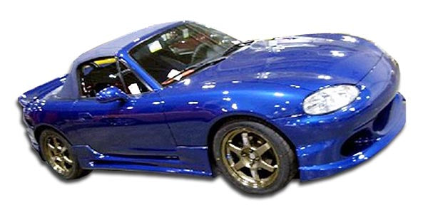 Extreme Dimensions Duraflex Bomber Side Skirts Compatible With 1999-2005 Mazda Miata - 2 Piece - 102017