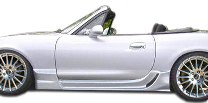 Extreme Dimensions Duraflex Wizdom Side Skirts Compatible With 1999-2005 Mazda Miata - 2 Piece - 105961