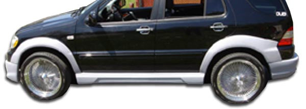 Extreme Dimensions Duraflex W-1 Fender Flare Compatible With 1998-2001 Mercedes ML - 4 Piece - 105080