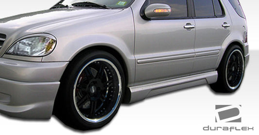 Extreme Dimensions Duraflex W-1 Fender Flare Compatible With 1998-2001 Mercedes ML - 4 Piece - 105080