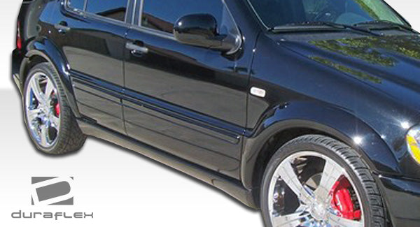 Extreme Dimensions Duraflex W-1 Fender Flare Compatible With 1998-2001 Mercedes ML - 4 Piece - 105080