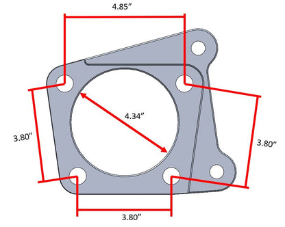 Electric Parking Brake (EPB) Bracket Kit 99-04 Ford F250 / F350 rear axle (Sterling 10.5) and 99-07 Ford E250 / E350 full float rear axle (Dana 60)