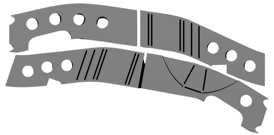 1999-2006 Chevy / GMC - GMT800 1500 - Weld On Front Frame Plate Kit