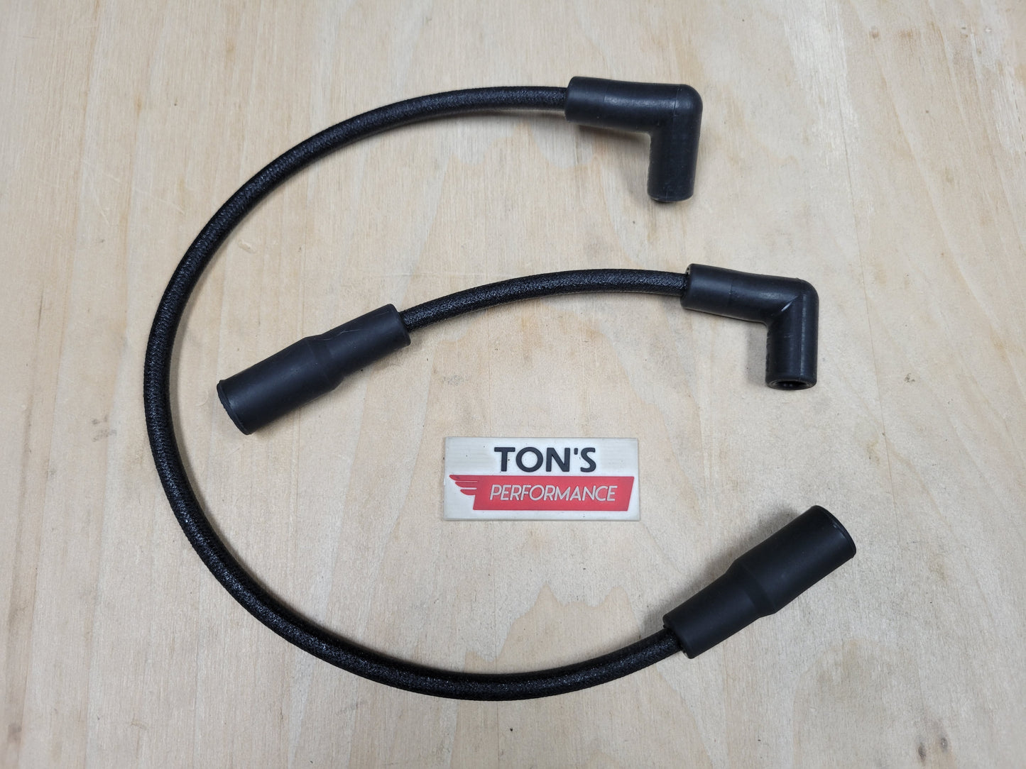 Cloth Braided Plug Wires Harley Dyna Softail 1999 - 2017 / PAIR OF REPLACEMENT OEM LENGTH WIRES