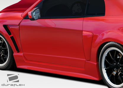 Extreme Dimensions Duraflex CBR500 Wide Body Side Skirts Compatible With 1999-2004 Ford Mustang - 2 Piece - 107581