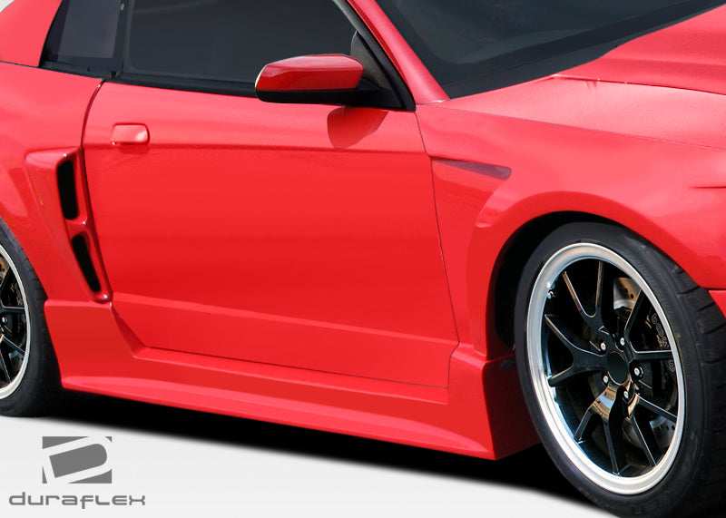 Extreme Dimensions Duraflex CBR500 Wide Body Side Skirts Compatible With 1999-2004 Ford Mustang - 2 Piece - 107581