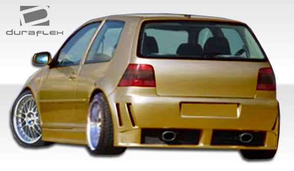 Extreme Dimensions Duraflex Piranha Rear Bumper Cover Compatible With 1999-2005 Volkswagen Golf - 1 Piece - 103120