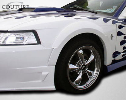 Couture Demon Front Fenders Flare Compatible With 1999-2004 Ford Mustang - 2 Piece - 104786