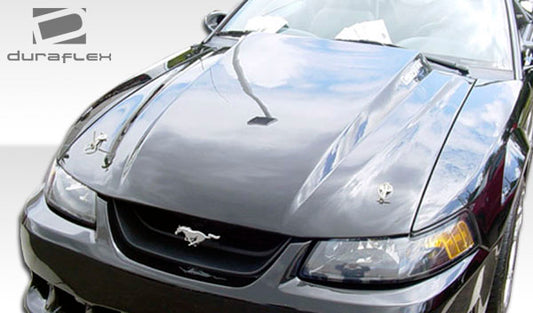Extreme Dimensions Duraflex Cowl Hood Compatible With 1999-2004 Ford Mustang - 1 Piece - 102075