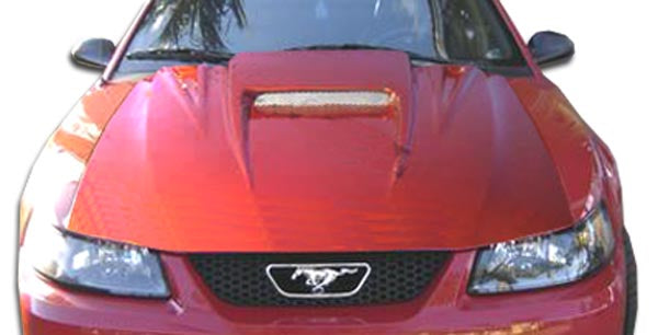 Extreme Dimensions Duraflex Spyder 3 Hood Compatible With 1999-2004 Ford Mustang - 1 Piece - 102071