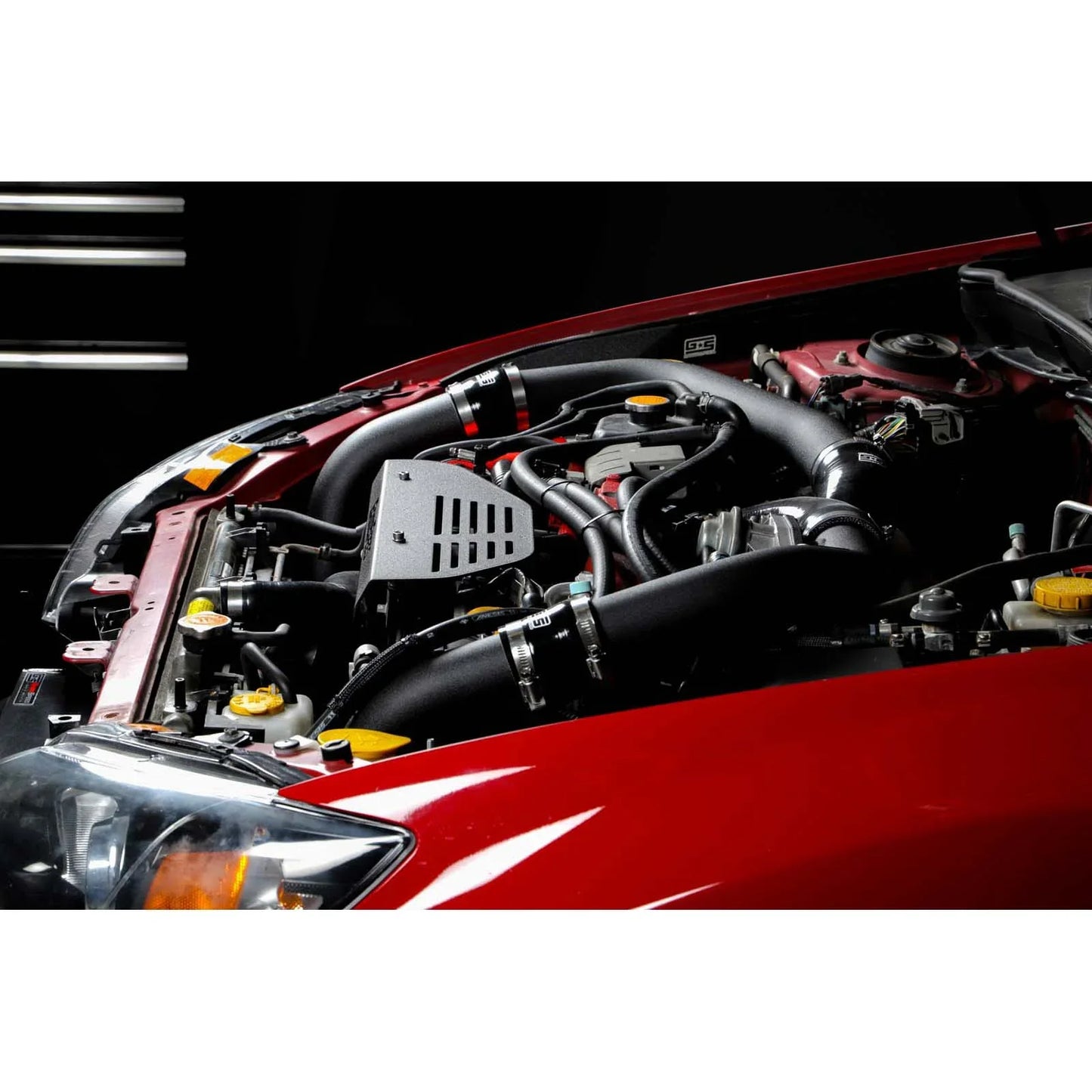 GrimmSpeed Front Mount Intercooler Kit - Black Core with Black Piping - 2008-14 Subaru STI GRM090254