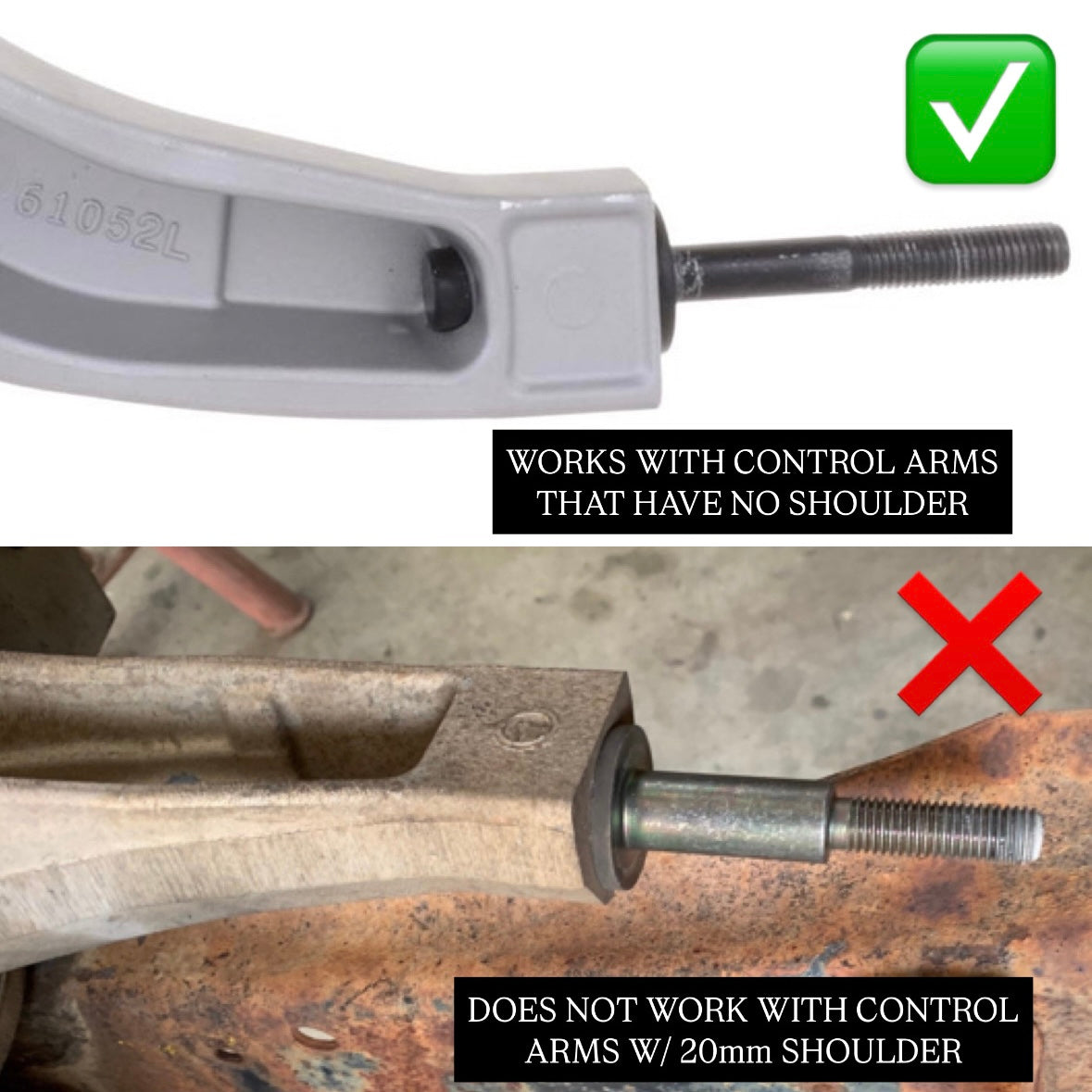 1953- 1979 Ford F-100 Crown Victoria Lower Control Arm Mount (Pair)