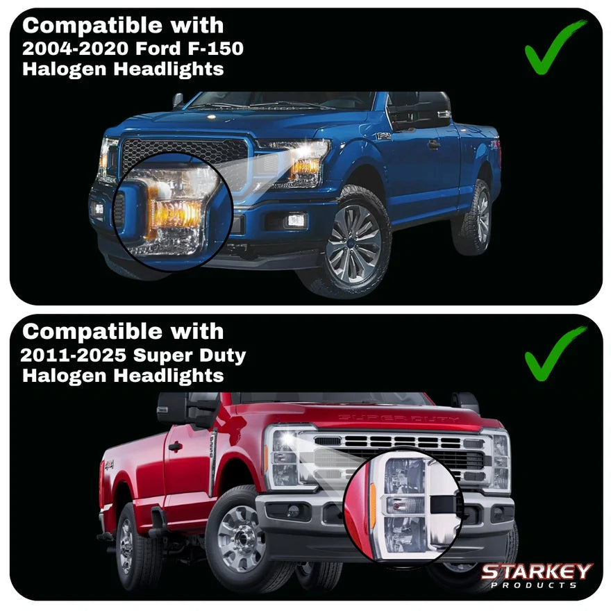Ford Super Duty Parking & Turn Signal Adapter for Halogen Headlights (2011-2025)