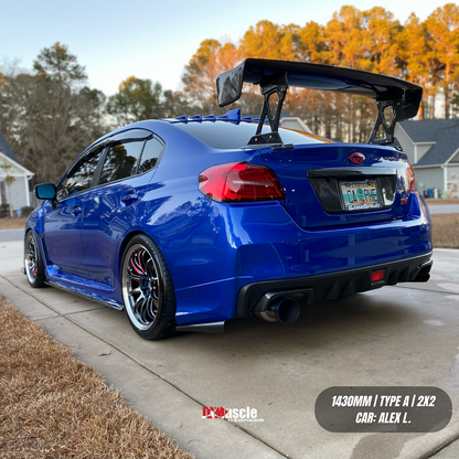 JDMuscle [15-21 WRX/STI] VS Style Full Carbon Fiber Euro GT Wing