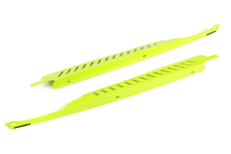 PERRIN Performance [11-14 WRX, 08-14 STI] Fender Shrouds  - Neon Yellow | PSP-ENG-549NY