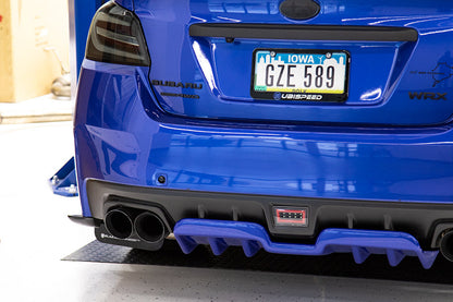 OLM A1 Style Paint Matched Rear Diffuser (Ice Silver Metallic) - 2015-2021 Subaru WRX / STI