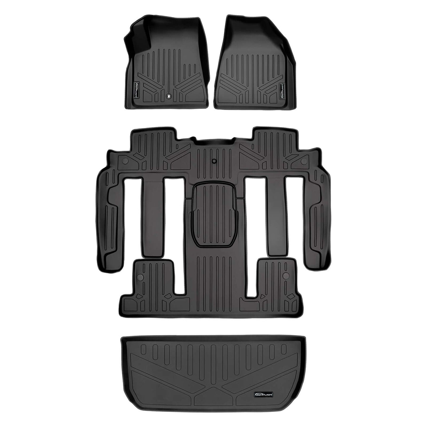 SMARTLINER Floor Liners for 2009-2010 Chevrolet Traverse (2nd Row Bucket)