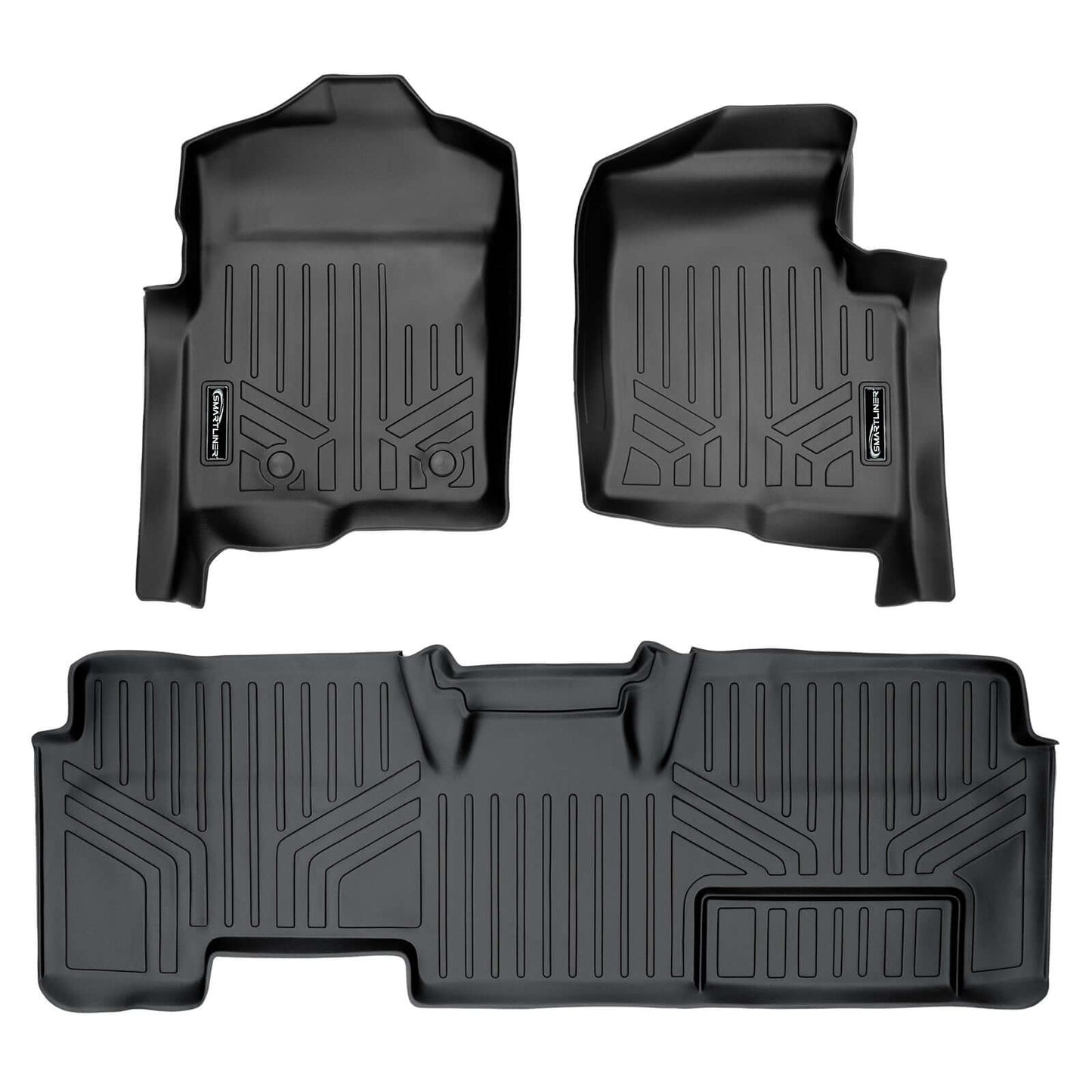 Smart Trim™ Floor Liners For 2011-2014 Ford F-150 SuperCab Non Flow Center Console