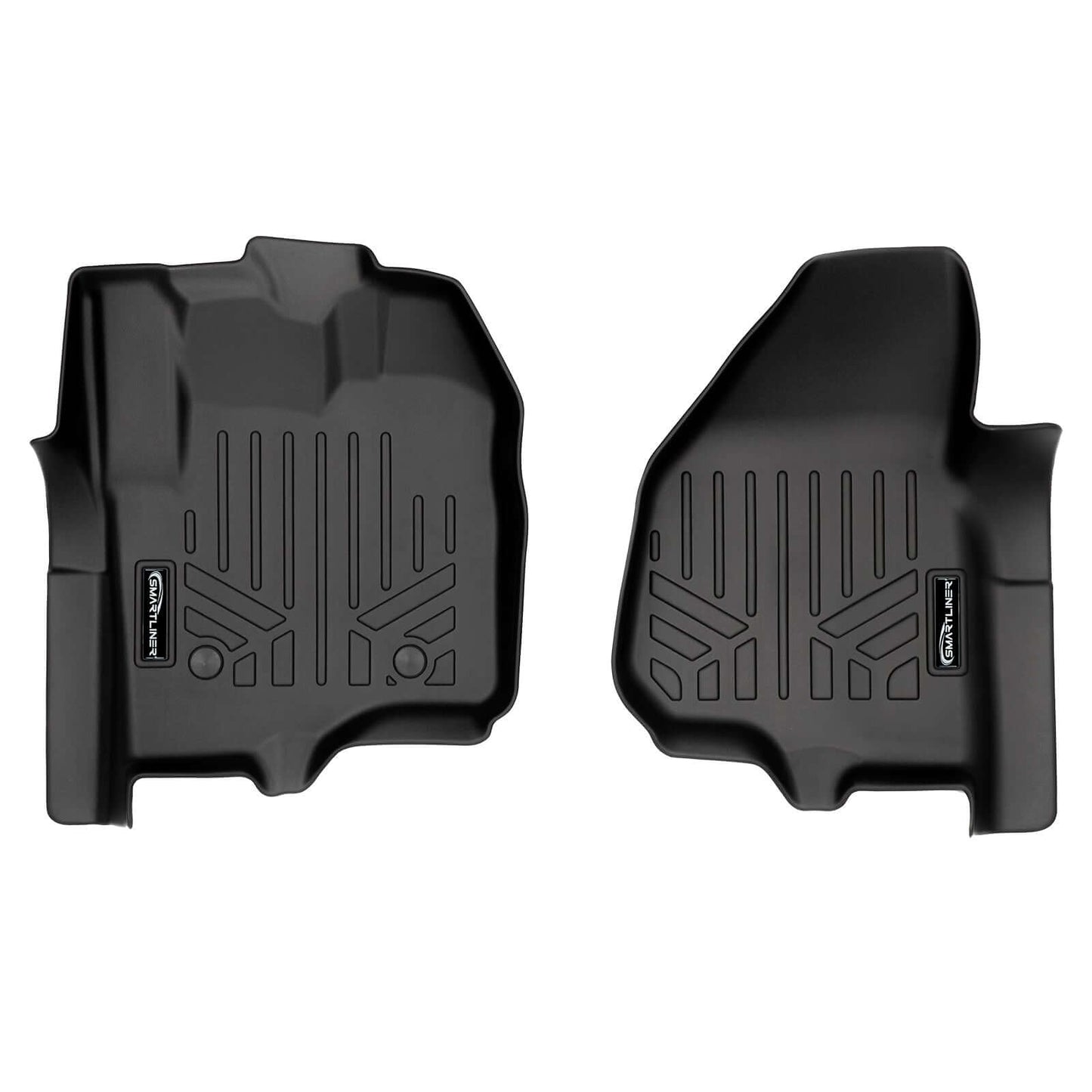 SMARTLINER Custom Fit Floor Liners For 2012-2016 F-250/F-350/F-450/F-550 Super Duty with Raised Drivers Side Pedal