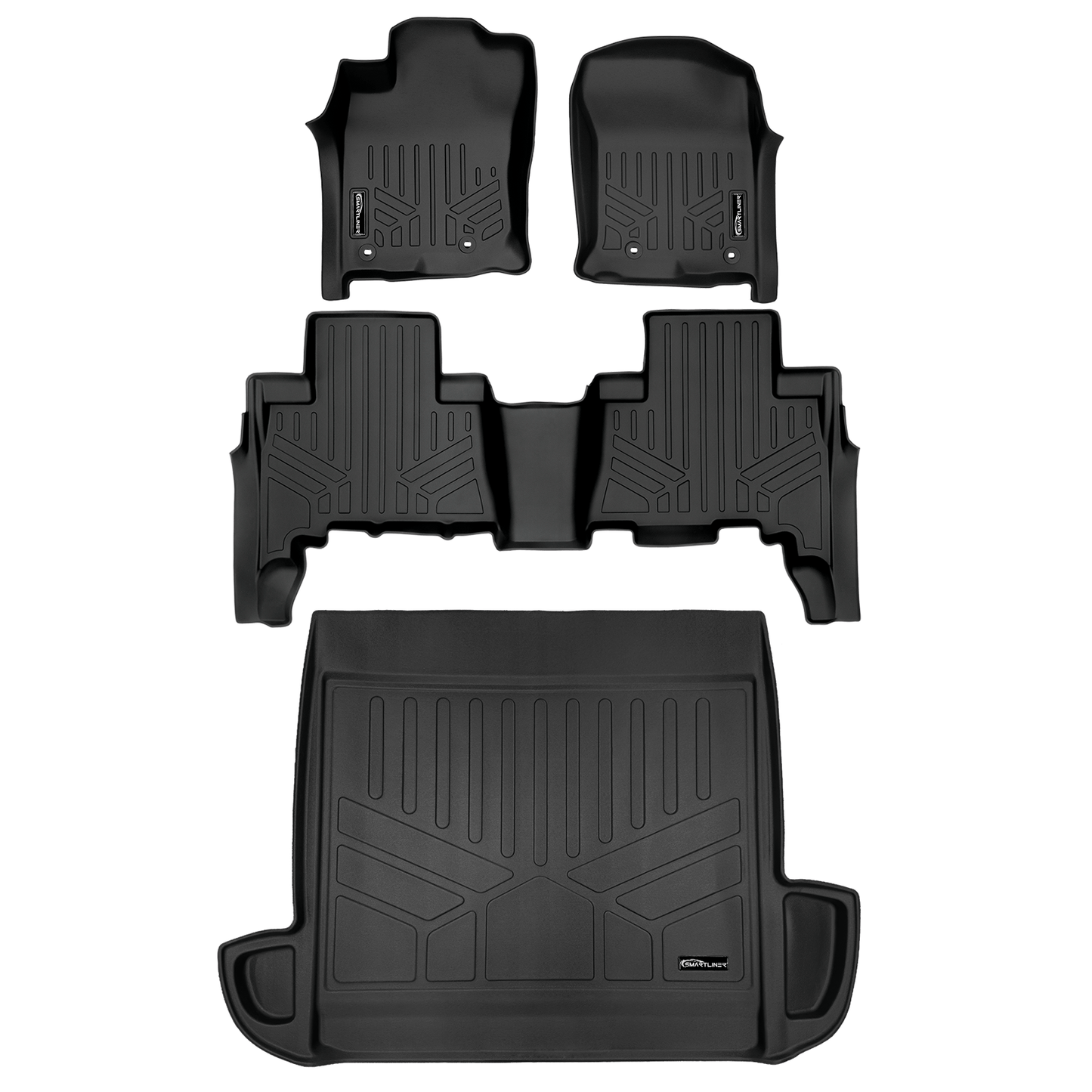 SMARTLINER Custom Fit Floor Liners For 2013-2026 Toyota 4Runner (5 Passenger Model without Sliding Rear Tray)