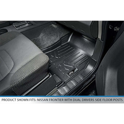 SmartCoverage™ Floor Liners For 2008-2021 Nissan Frontier Crew Cab with Dual Drivers Side Floor Posts