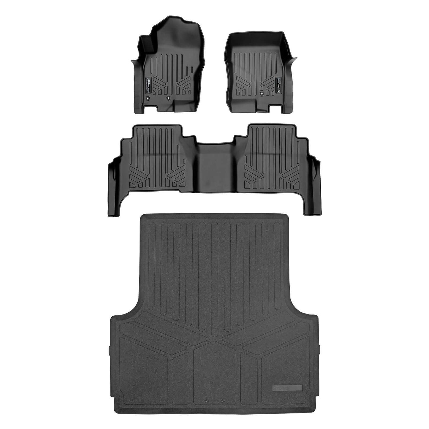 SmartCoverage™ Floor Liners For 2008-2021 Nissan Frontier Crew Cab with Dual Drivers Side Floor Posts
