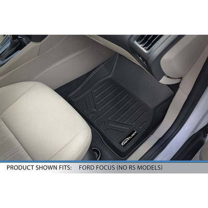 SMARTLINER Custom Fit Floor Liners For 2012-2018 Ford Focus Sedan W/O Subwoofer (No SR Models)